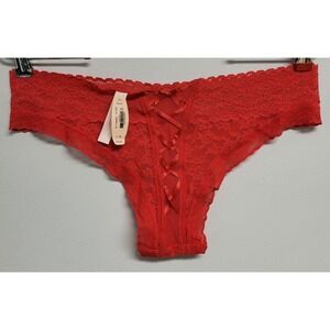 Victoria's Secret Cheeky Red Lace Panty Underwear New with Tags